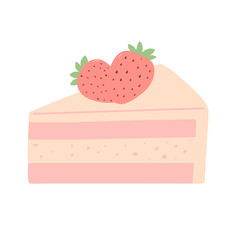 cake with strawberry