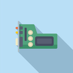 Fototapeta premium Simplified flat design of a digital camera icon, perfect for web and graphic design elements