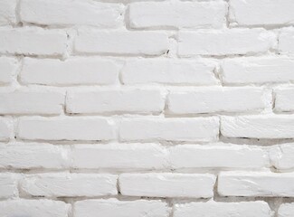 White brick wall for background