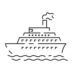 Fototapeta premium Travel Related Vector Line Icon. Contains such Icons as Luggage, Passport, Sunglasses and more. Summer vacation elements