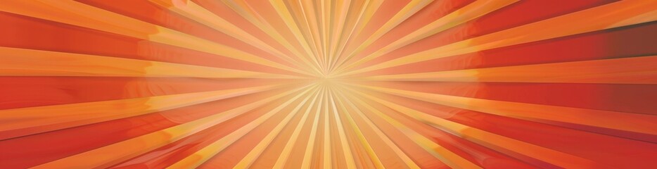 Obraz premium Radiant Sunburst Patterns In Summer Tones. With Copy Space, Abstract Background