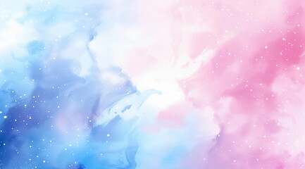 Pastel Abstract Vector Background with Watercolor, Smoke, and Glitter Effect.Light pink blue pastel watercolor background