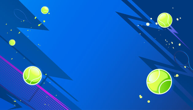 Abstract tennis background with empty space. sports concept