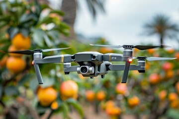 Smart farming techniques for crop production efficiency, illustrated in drone operations for advanced agritech and agricultural practices in vegetable plots and farm operations.