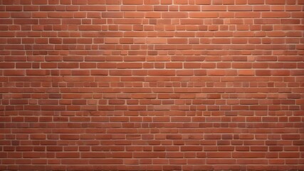 Fototapeta premium Background texture of red bricks smooth design. cohesive brick construction. A seamless illustrated background of a red brick wall. Artificial Intelligence