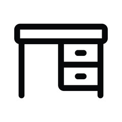 Download this premium vector of Study table in editable style, ready to use icon