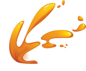 Volcanic lava splashes