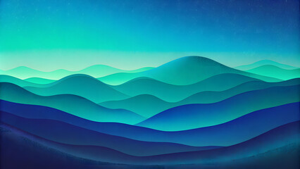 Grainy Oceanic Gradient: Turquoise, Seafoam Green, and Deep Blue. Perfect for: Summer Escapes, Beach Weddings, Ocean-Themed Parties, Tropical Getaways, web design, digital art creations, posters.