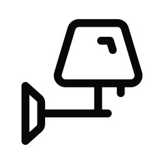 Well designed icon of Wall lamp, customizable vector