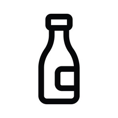 Icon of milk bottles in modern design style, ready for premium use