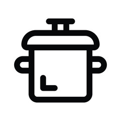 Get your hold on this beautiful icon of cooking pot, ready to use vector