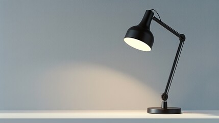 Desk lamp mockup with no background for sample presentation 