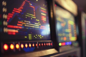 A close-up of a retro computer screen displaying pixelated graphics