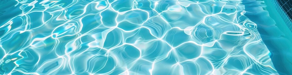 Abstract Patterns Of Summer Swimming Pools. With Copy Space, Abstract Background