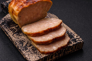 Delicious roll or homemade minced chicken sausage