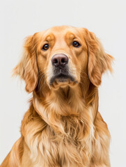 Close-Up of a Golden Retriever with Soft Eyes