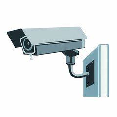 Cctv camera icons vector image