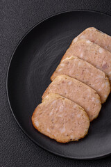 Delicious roll or homemade minced chicken sausage