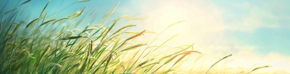 Obraz premium Abstract Summer Breeze Background In Vibrant Hues. With Copy Space, Abstract Background