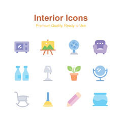 Get your hold on this amazing Household and Interior Things vectors set