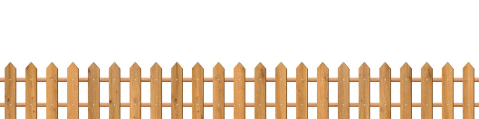 Wooden farm fence vector background. Realistic dark wood picket with oak texture. Planks barrier for garden or field. Enclosure for country yard