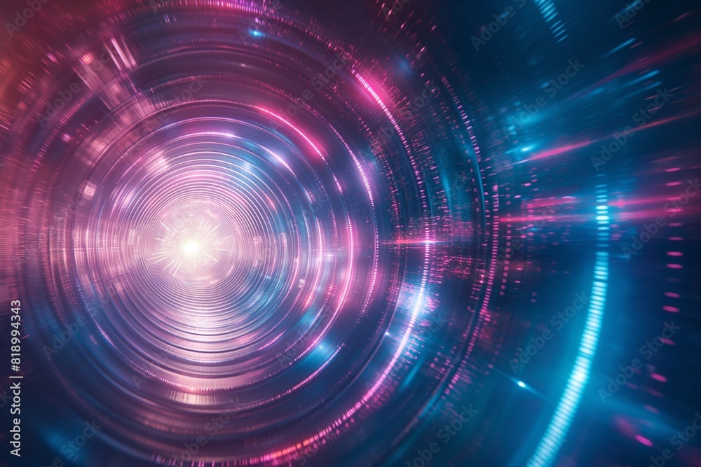 Wall mural abstract futuristic tech background by generative ai