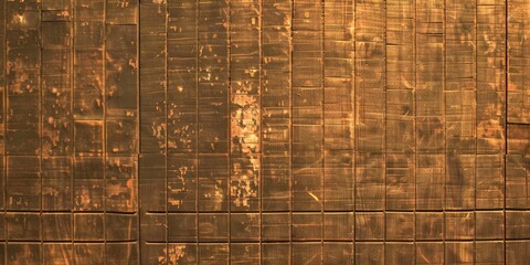 Wooden Wall With Brown Pattern. Generative AI