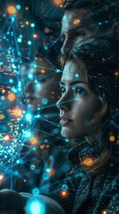 Corporate synergy, team of marketers collaboratively tweaking ERP settings