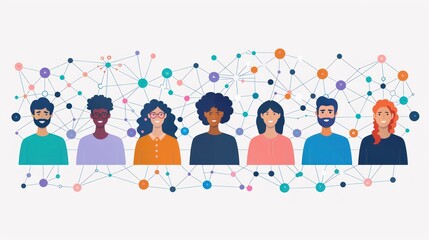 Fototapeta premium Illustrator network communication