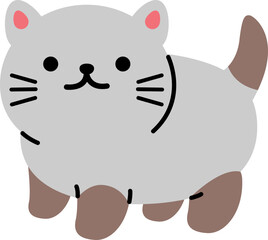 Kitten Cute Illustration Element