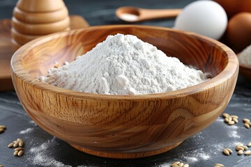 Fototapeta premium flour and eggs