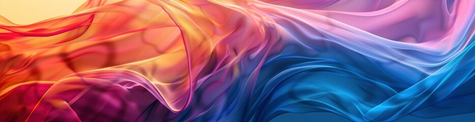 Obraz premium Abstract Patterns Inspired By Summer Winds. With Copy Space, Abstract Background