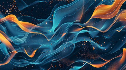 Fototapeta premium Futuristic abstract patterns inspired by science and tech