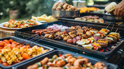 Sizzling Grill Master: Hot BBQ Sausages for a Festive Party