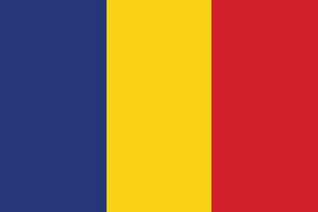 Romania Flag,  National Flag of Romania Vector, Romania sign