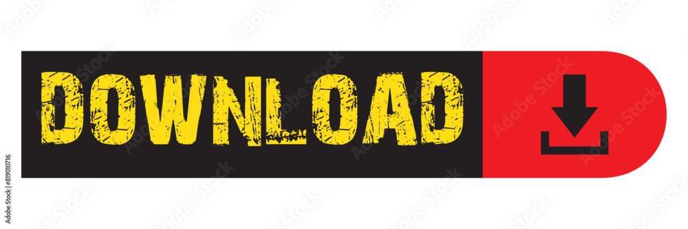 Poster 3d download now button with hand cursor. save cloud icon button hand pointer clicking. click here ba