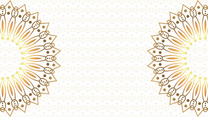 Luxury golden mandala on white background. Decorative golden luxury mandala for card, poster, flyer, print, invitation card