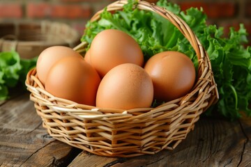 eggs in a basket