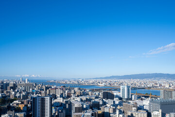 Fototapeta premium 綺麗な大阪梅田の風景 ～大阪風景～