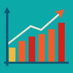 GDP Growth Vector illustration