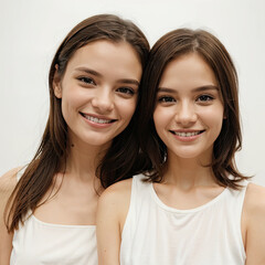 A girl Doctor with white background