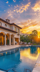 pool at night