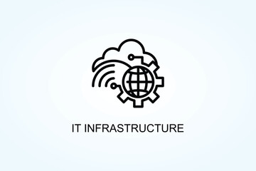 It Infrastructure Vector  Or Logo Sign Symbol Illustration