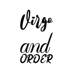 virgo and order black letter quote