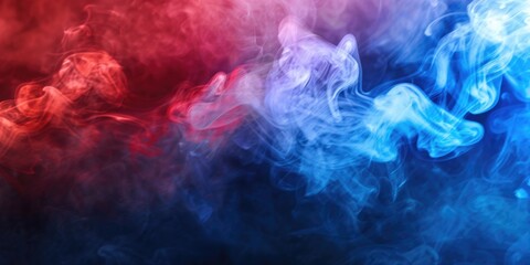  Color Smoke Background in Deep and Constrasted Red and Blue