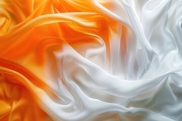 Obraz premium Colorful smooth abstract Orange and white texture background