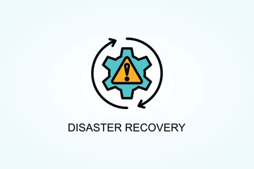 Disaster Recovery Vector  Or Logo Sign Symbol Illustration