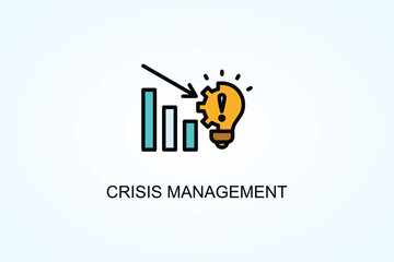 Crisis Management Vector  Or Logo Sign Symbol Illustration