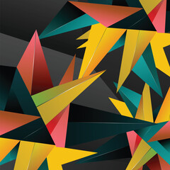 Colorful polygonal style background. Triangles background.