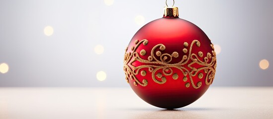 Beautiful christmas decoration isolated. copy space available